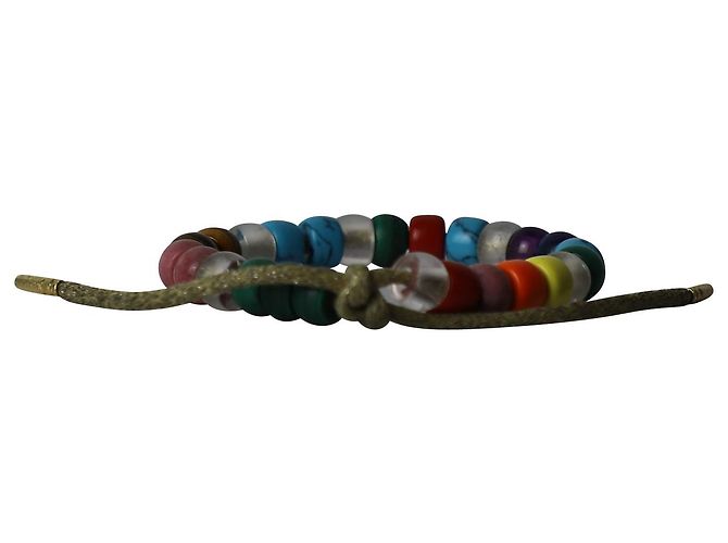 Bracciale Carolina Bucci Forte Arcobaleno in Perle di Pietra Multicolore - vista 2