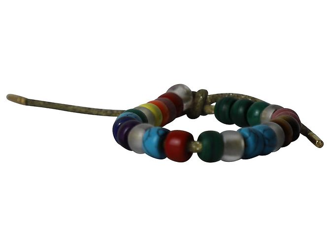 Bracciale Carolina Bucci Forte Arcobaleno in Perle di Pietra Multicolore - vista 4