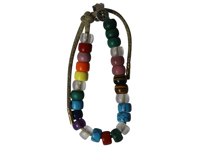 Bracciale Carolina Bucci Forte Arcobaleno in Perle di Pietra Multicolore - vista 6