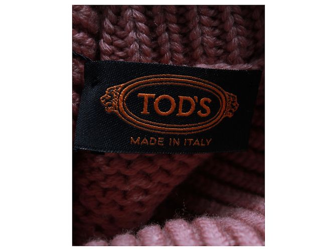 Rollkragenpullover mit Zopfmuster von Tod's aus rosafarbener Merinowolle - Ansicht 4