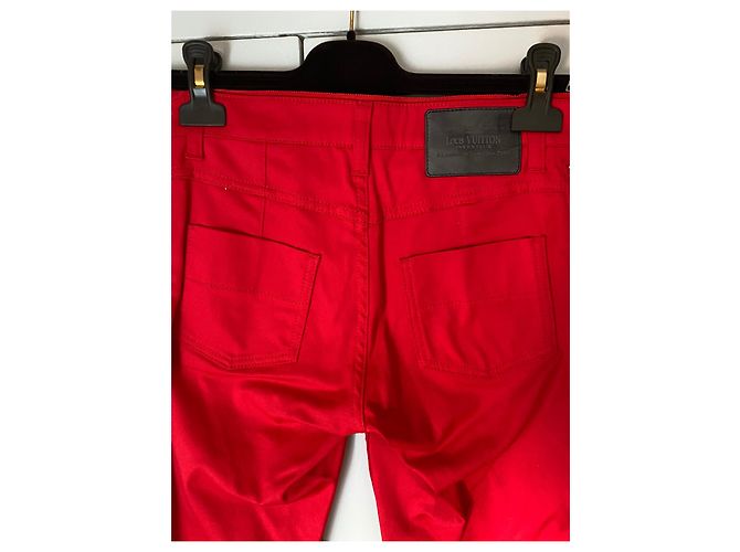 Pantalones Louis Vuitton Cruise Rojos de Algodón Roja - vista 2