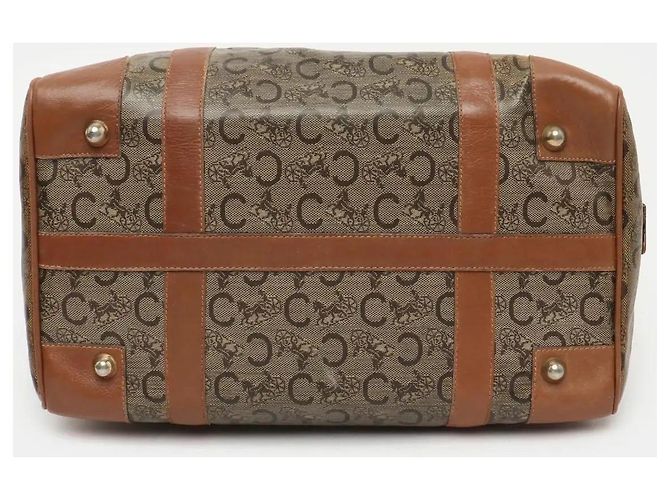 Big Bag Céline Celine Macadam Blason Carriage Vintage Boston Handtasche Braun - Ansicht 3