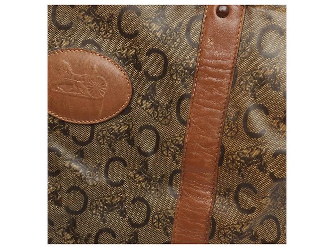 Big Bag Céline Celine Macadam Blason Carriage Vintage Boston Handtasche Braun - Ansicht 5