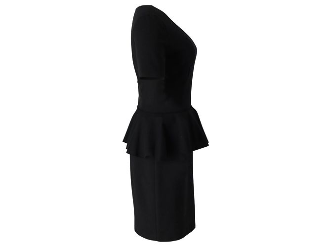 Stella Mc Cartney Stella McCartney Schößchenkleid aus schwarzer Baumwolle - Ansicht 2
