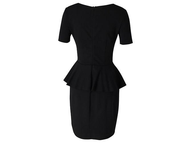 Stella Mc Cartney Stella McCartney Schößchenkleid aus schwarzer Baumwolle - Ansicht 3