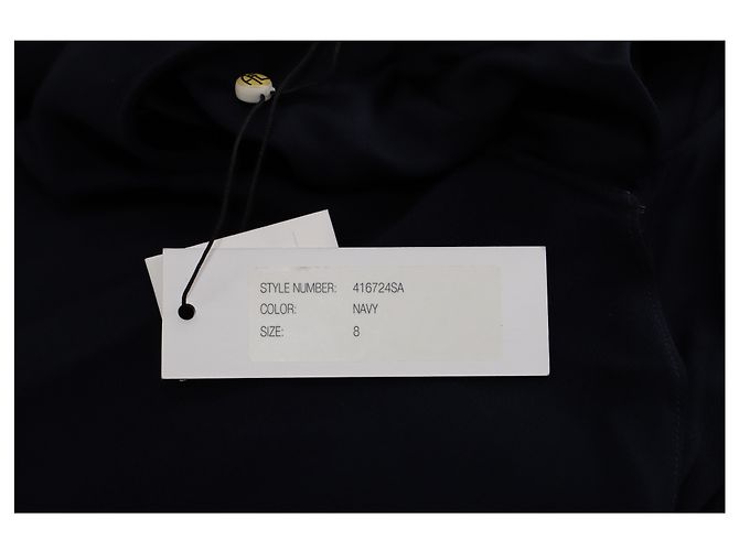 Abito mantella Adam Lippes in viscosa blu navy - vista 5