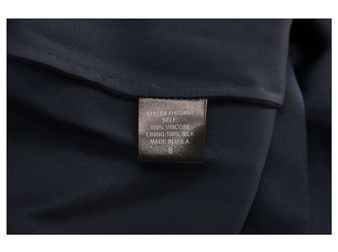 Abito mantella Adam Lippes in viscosa blu navy - vista 7