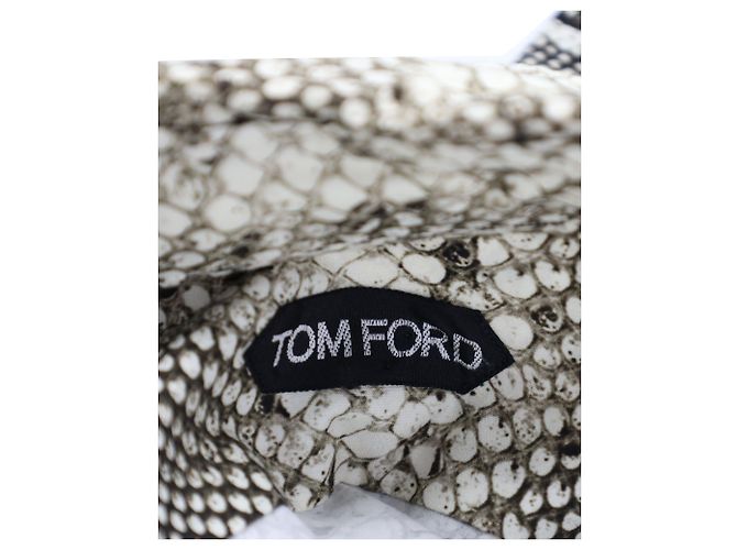 Slim-Fit-Hemd mit Schlangenmuster von Tom Ford aus Baumwolle mit Animal-Print - Ansicht 3