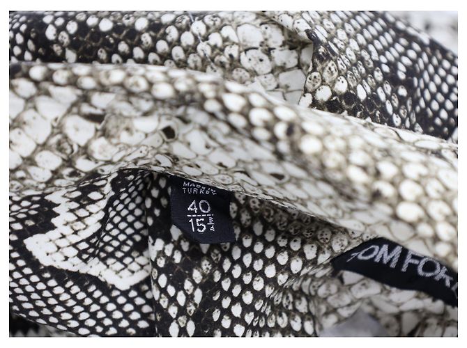 Slim-Fit-Hemd mit Schlangenmuster von Tom Ford aus Baumwolle mit Animal-Print - Ansicht 4