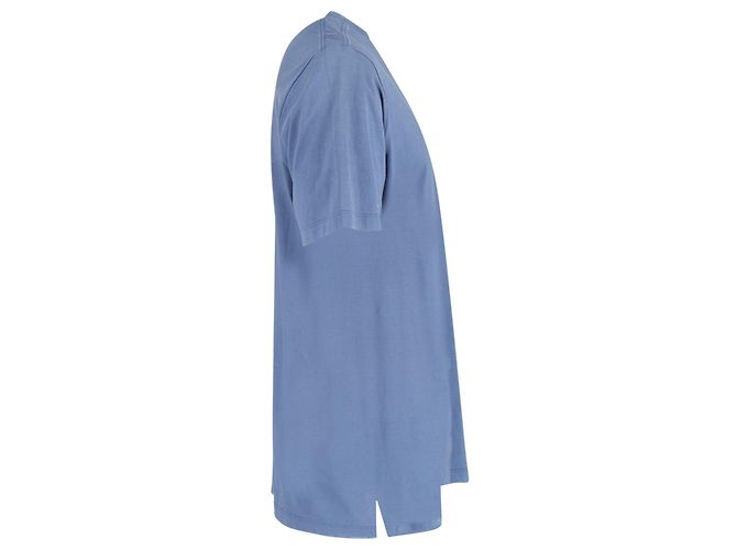 Hermès-Taschen-T-Shirt aus blauer Baumwolle - Ansicht 2