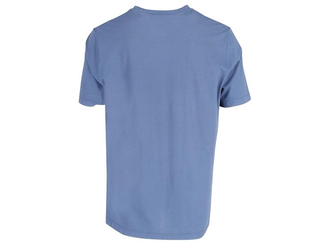 Hermès-Taschen-T-Shirt aus blauer Baumwolle - Ansicht 3