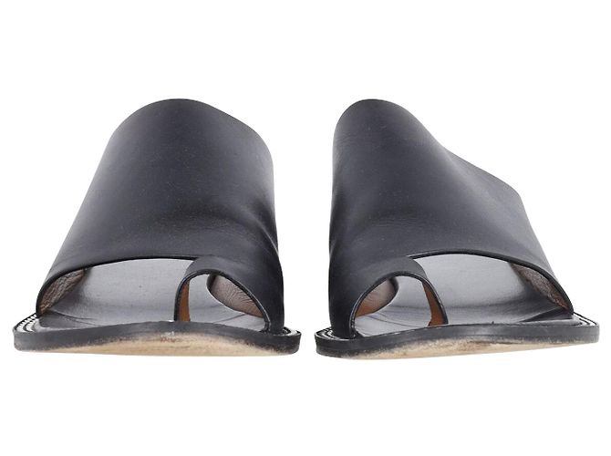 Givenchy Chain-Link Accents Slides in pelle nera - vista 2