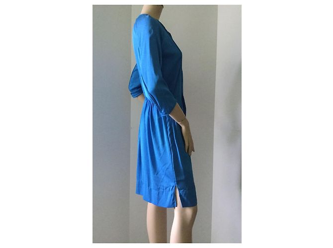 Diane Von Furstenberg Vestido DvF Apona de seda en azul real - vista 2