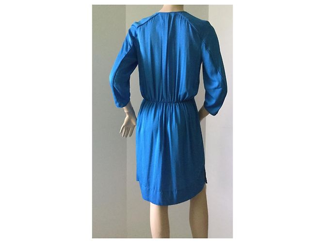Diane Von Furstenberg Vestido DvF Apona de seda en azul real - vista 3