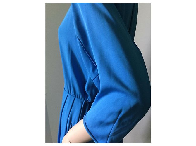 Diane Von Furstenberg Vestido DvF Apona de seda en azul real - vista 5