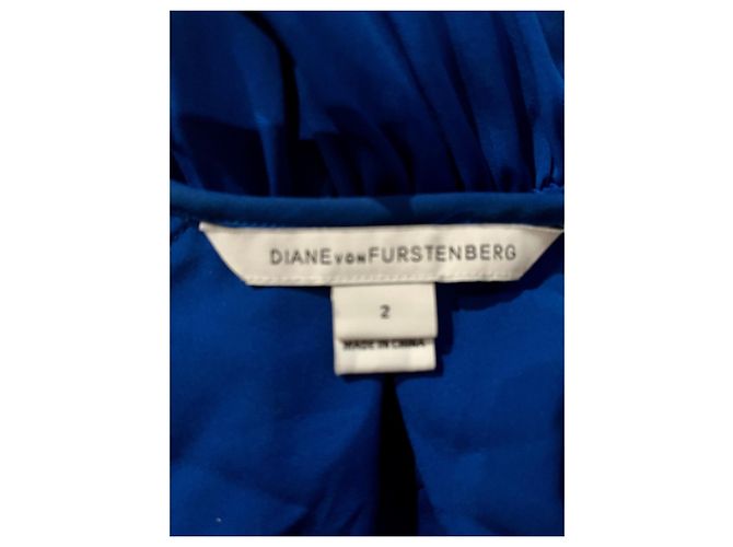 Diane Von Furstenberg Vestido DvF Apona de seda en azul real - vista 6