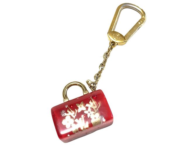 Speedy Louis Vuitton Bijoux de sac chaîne et porte clés Rosso - vista 2