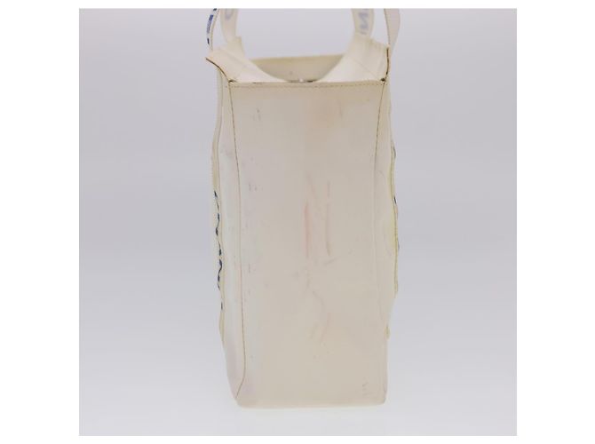 CHANEL Borsa a tracolla Nylon Bianco CC Auth bs4932 - vista 4