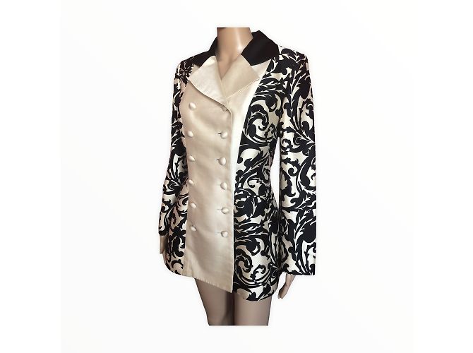 JACQUES FATH Jacken T.fr 38 Silk Schwarz - Ansicht 7