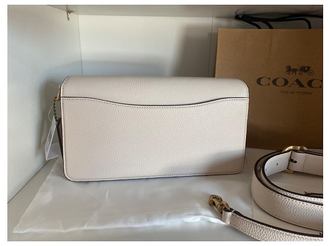 Borsa a tracolla Coach Tabby 26 in pelle crema - vista 4