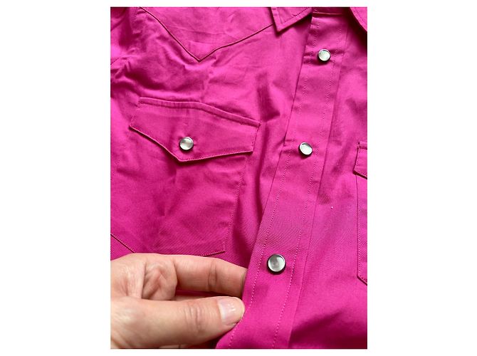 Camicetta Ralph Lauren Rosa Cotone Elastan XS - vista 4