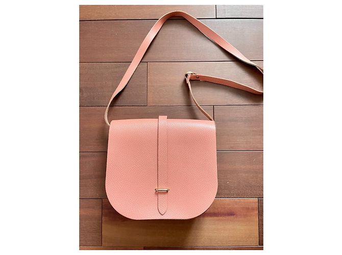 Autre Marque Cambridge Satchel Company Borsa Saddle GM Siena Terracotta Pelle - vista 2
