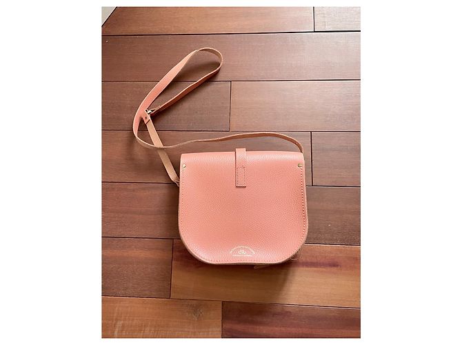 Autre Marque Cambridge Satchel Company Borsa Saddle GM Siena Terracotta Pelle - vista 4