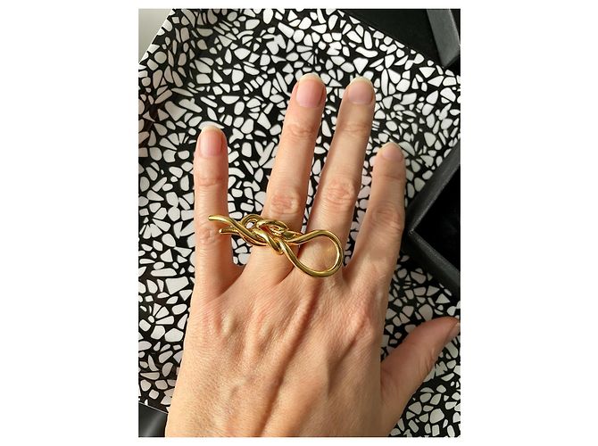 Autre Marque ArtdeNouer SCALE VI Ring vergoldet Größe 50 Golden Gold hardware - Ansicht 4