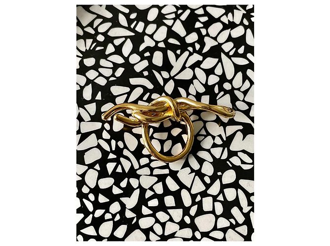 Autre Marque ArtdeNouer SCALE VI Ring vergoldet Größe 50 Golden Gold hardware - Ansicht 6