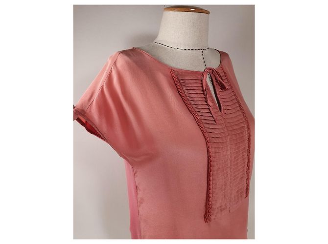Camicetta di seta rosa Weekend Max Mara Taglia M - vista 2