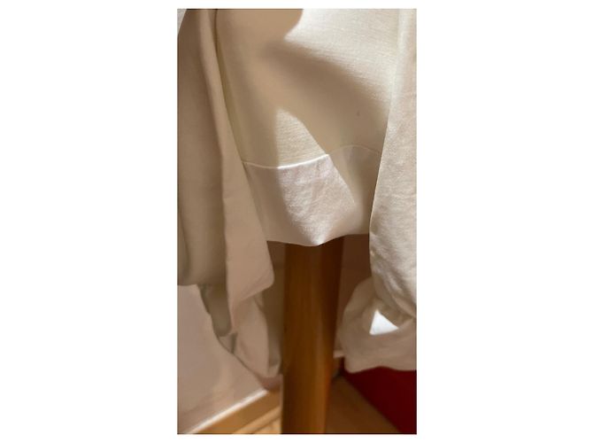 Isabel Marant Kleid Elfenbein Lyocell Elastan Größe 42 Creme - Ansicht 5