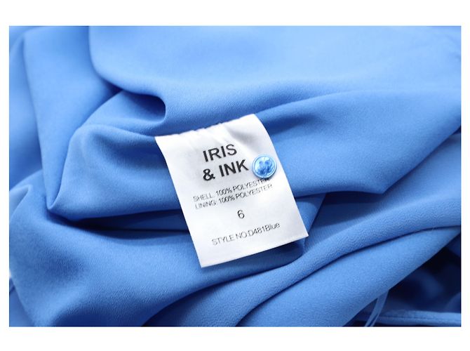 Robe Asymétrique Iris & Ink en Polyester Bleu - vue 5