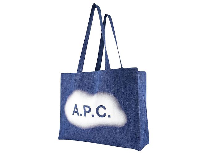Apc Diane Einkaufstasche - A.P.C – Baumwolle – Blau - Ansicht 2