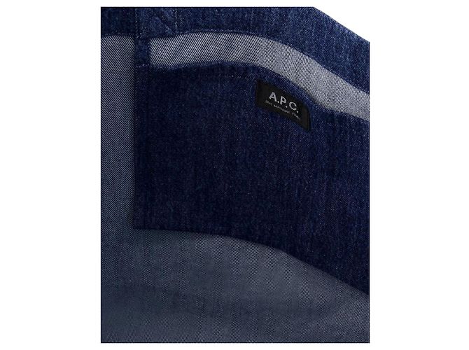 Apc Diane Einkaufstasche - A.P.C – Baumwolle – Blau - Ansicht 4