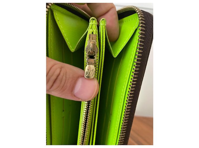 Louis Vuitton Cartera LV Zippy Graffiti stephen sprouse Verde - vista 5