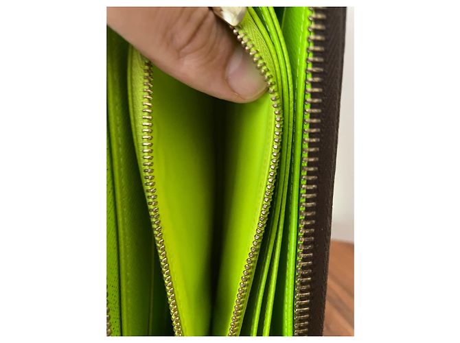 Louis Vuitton Cartera LV Zippy Graffiti stephen sprouse Verde - vista 6