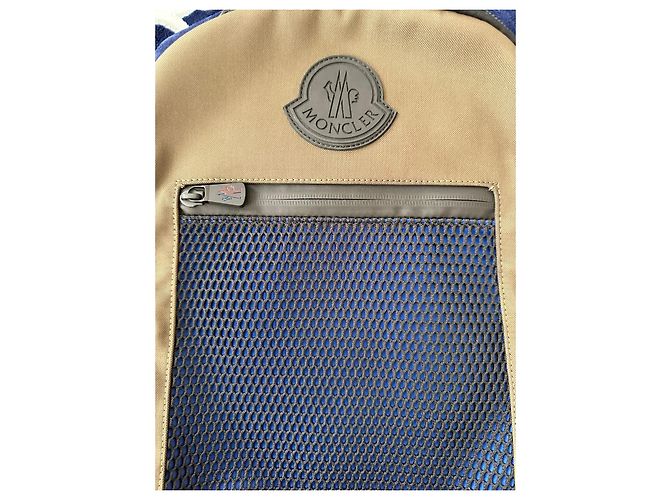 Zaino Moncler Gilles in nylon taupe - vista 12