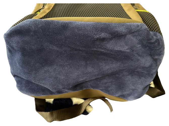 Zaino Moncler Gilles in nylon taupe - vista 3