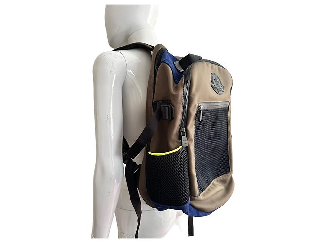 Zaino Moncler Gilles in nylon taupe - vista 6