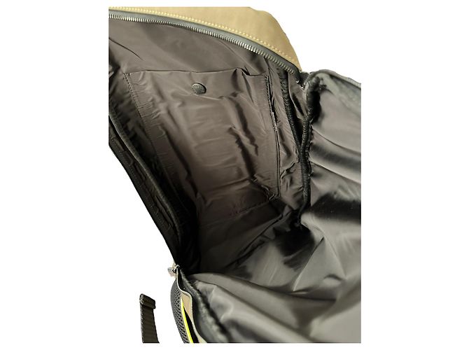 Zaino Moncler Gilles in nylon taupe - vista 7
