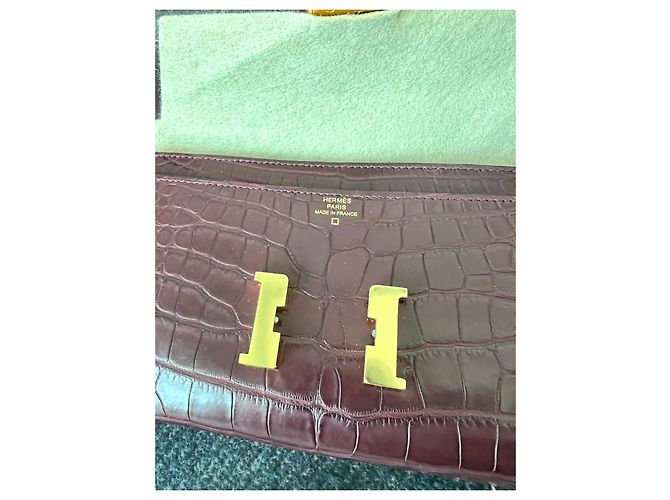 Constance Hermès Clutch-Taschen Bordeaux - Ansicht 4