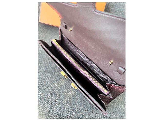 Constance Hermès Clutch-Taschen Bordeaux - Ansicht 6