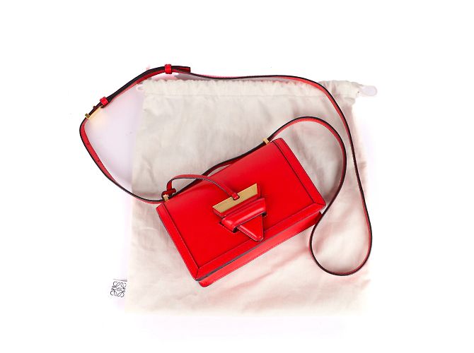 LOEWE - Bolsa de hombro Barcelona Roja - vista 10