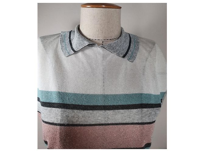 Top Laurèl in viscosa multicolore - vista 2