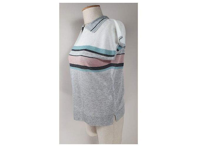 Top Laurèl in viscosa multicolore - vista 3