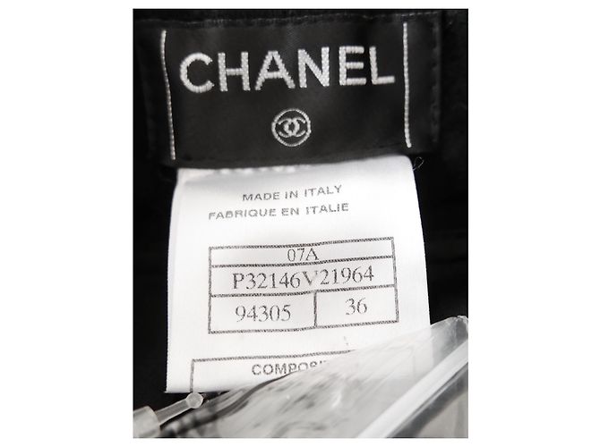 Chanel 07Eine Paris-MonteCarlo-Perlen-Smokinghose Schwarz - Ansicht 8