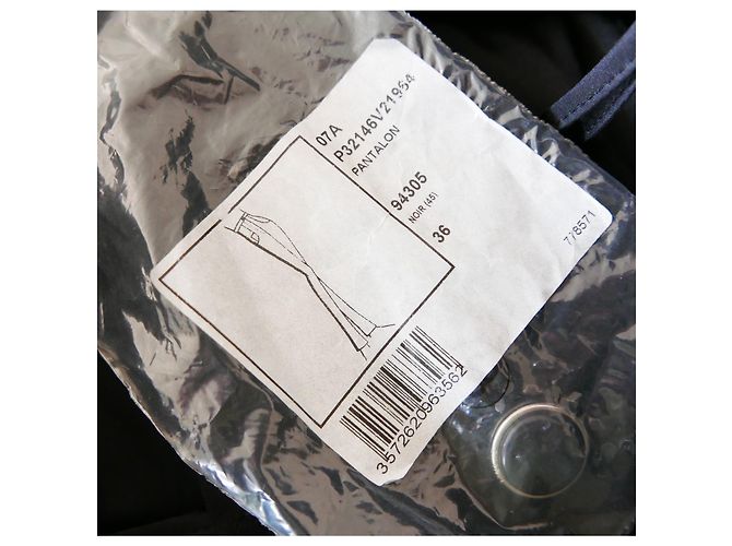 Chanel 07Eine Paris-MonteCarlo-Perlen-Smokinghose Schwarz - Ansicht 9