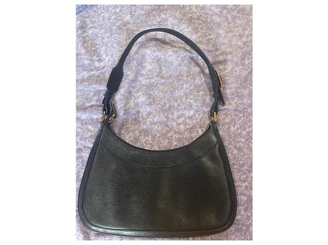 Borsa Gucci Hobo in pelle nera Jackie Nero - vista 2