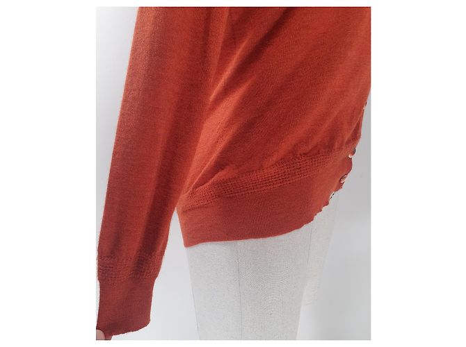 Etro Strickjacke Orange aus Kaschmir und Seide - Ansicht 3