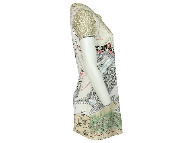 Etro Abito Casual Stampa Manica Corta in Cotone Multicolor Stampa python - vista 2